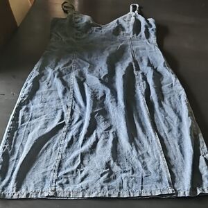 SHEIN Blue Denim Midi Dress